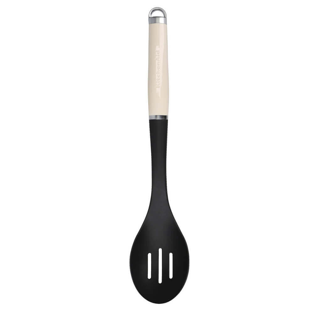 KitchenAid Almond Cream Nylon Slotted Spoon